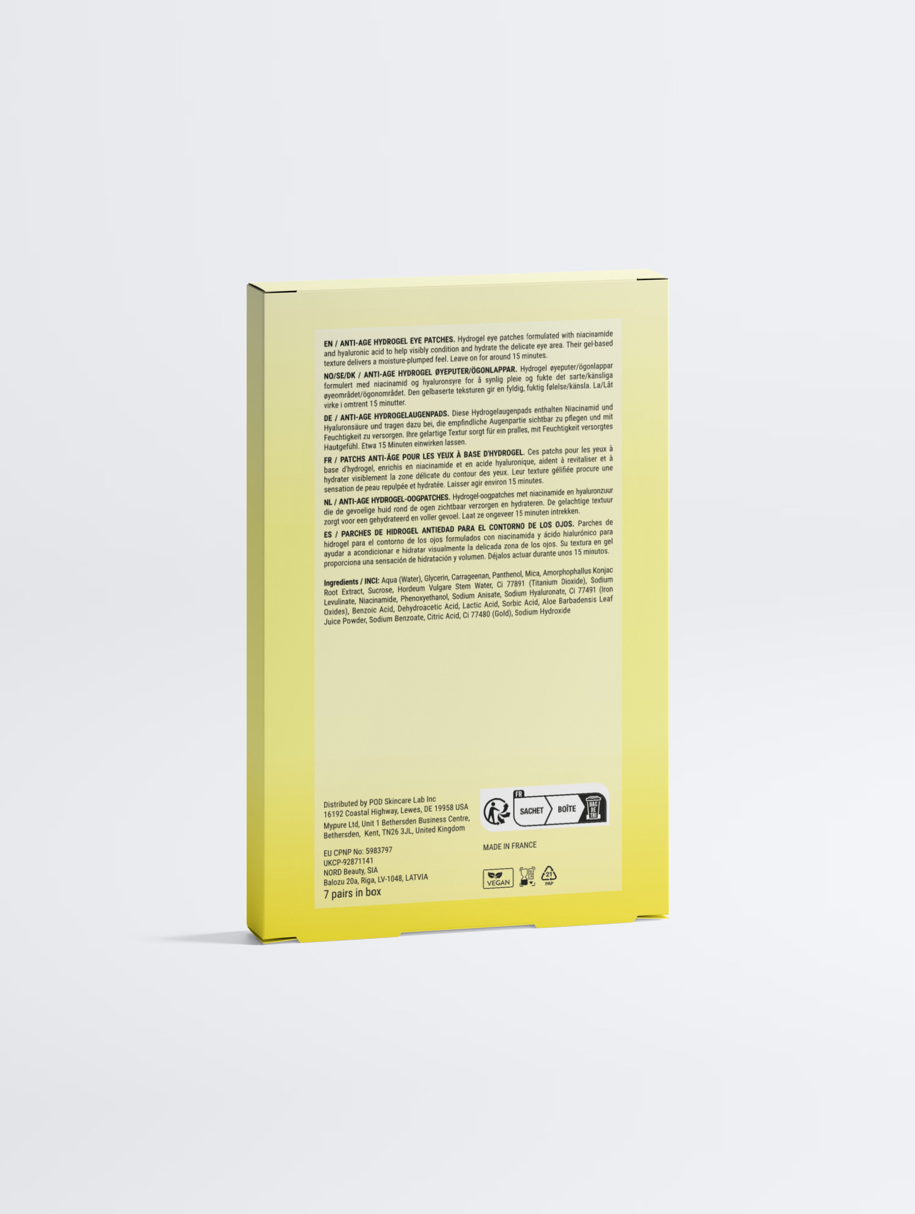 Anti-Age Hydrogel Eye Patches
